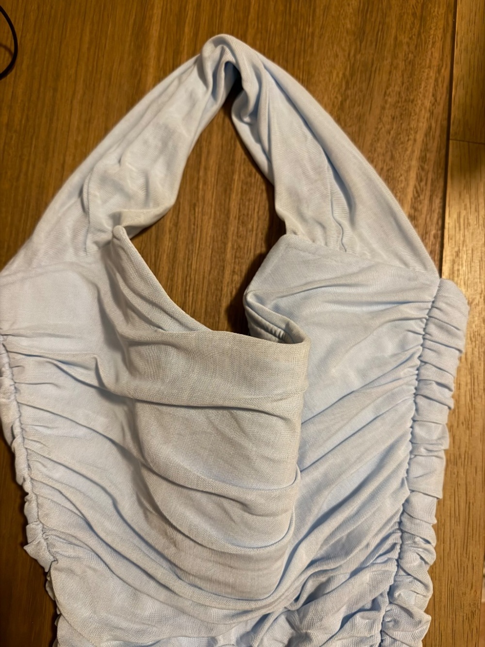 NWT Baby Boo Fashion Rouched Maxi Dress in Light Blue Size XS - Picture 7 of 7